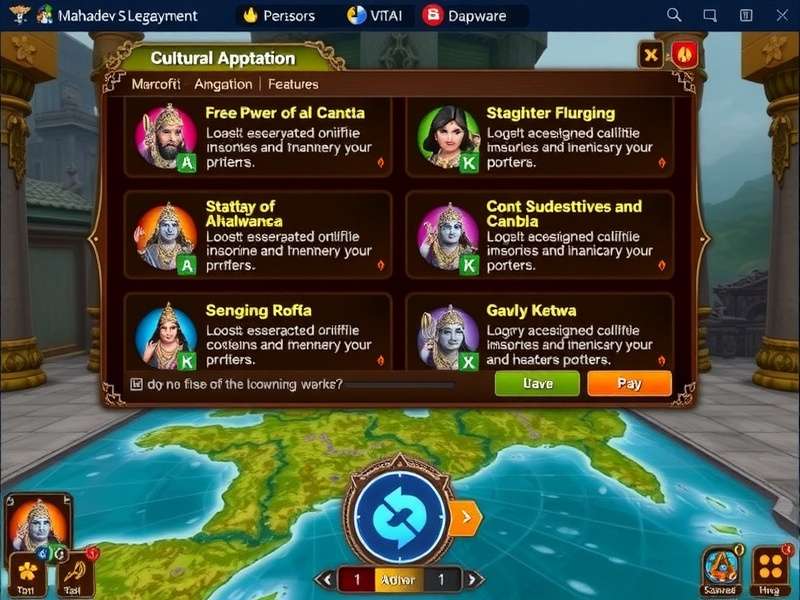 Mahadev S Legacy character progression interface